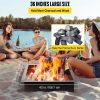VEVOR Fire Pit Ring, 42-Inch Outer/36-Inch Inner Diameter Fire Pit Liner,1.5 mm Thickness Fire Pit Insert, DIY Fire Ring On & In-Ground